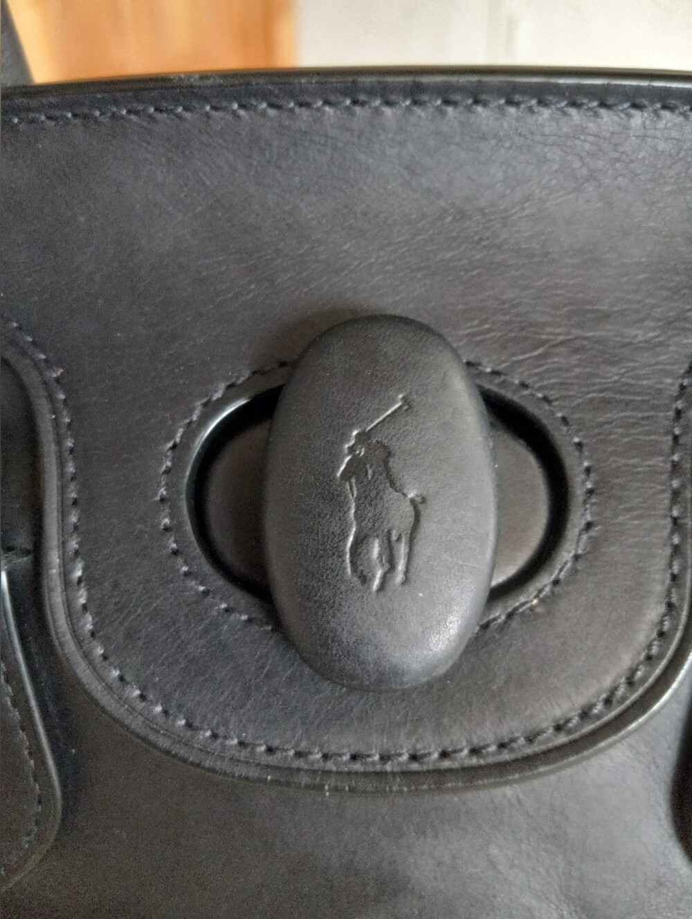 Polo Ralph Lauren, 2024 Bellport Satchel, Black Calf Leather - Picture 5 of 16